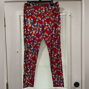 LulaRoe Leggings TC  Donald Duck print